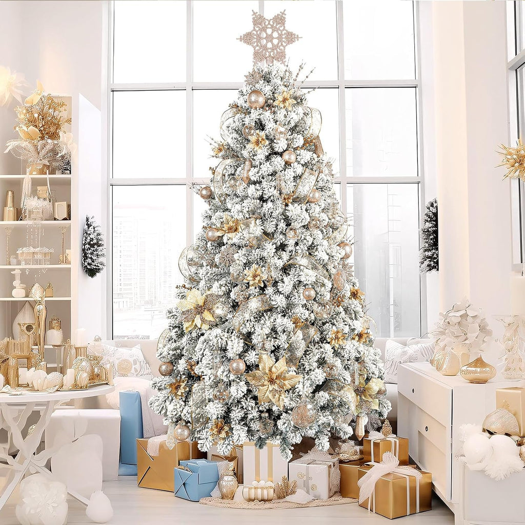 86PCS Christmas Tree Ornaments Clear Set,Shatterproof and Clear Plastic Baubles for Xmas Tree Decor, Holiday Wedding