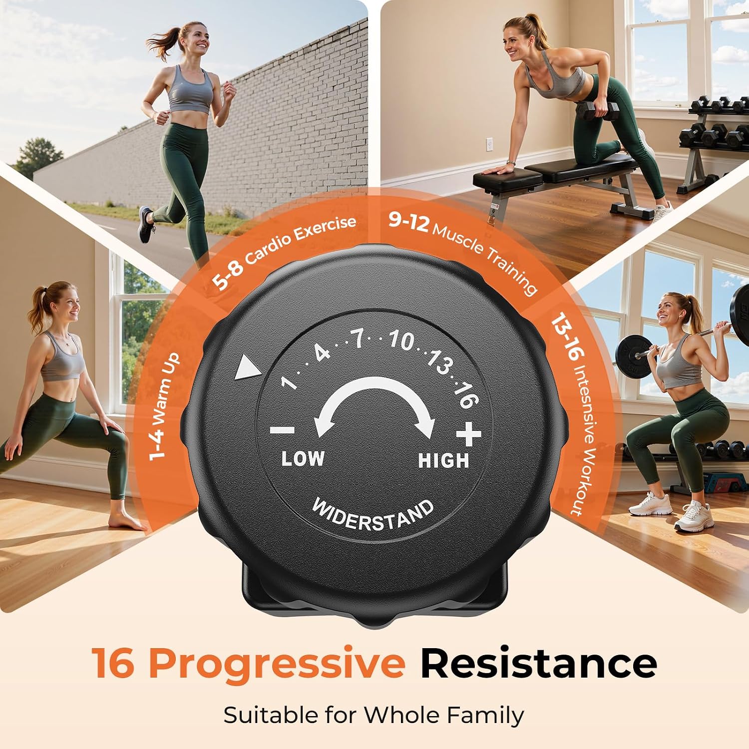 Recumbent Exercise Bike for Home，Magnetic Staionary Bike for Seniors | Quiet Recumbent Bikes with Adjustable Seat