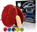 10.4" Car Wash Bucket Insert Fits 3.5-5 Gallon (2-Pack, Red) | Heavy-Duty 10.6 oz Grit Trap & Sediment Separator, 297