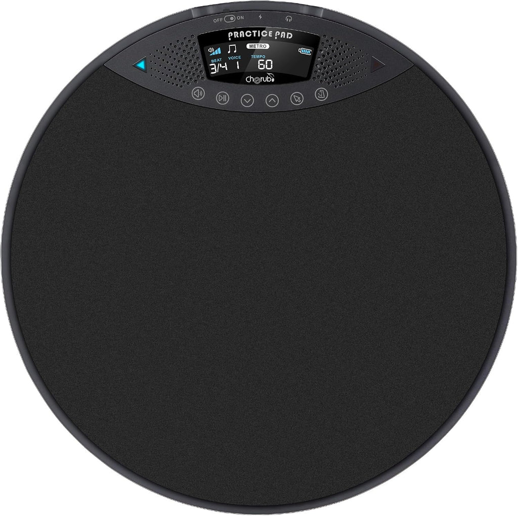 DP-970 Digital Practice Drum Pad, Diversified Practice Modes, 12-inch Snare Drum-Simulated Practice Pad, Built-in