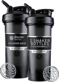 Classic V2 Plastic Shaker Bottle 28 oz Black, 2-Pack