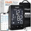 Accu Blood Pressure Monitor – 4.5" Large LCD(Black), Clinically Accurate, Irregular Heartbeat Alert, Body & Cuff