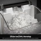 Nugget Ice Maker Countertop, 35 lbs/Day, Stainless Steel