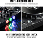 Party Mix II DJ Controller with Built-in Lights | 2-Decks, 2 Filter FX Knobs, DJ Mixer, Touch-Capacitive Wheels