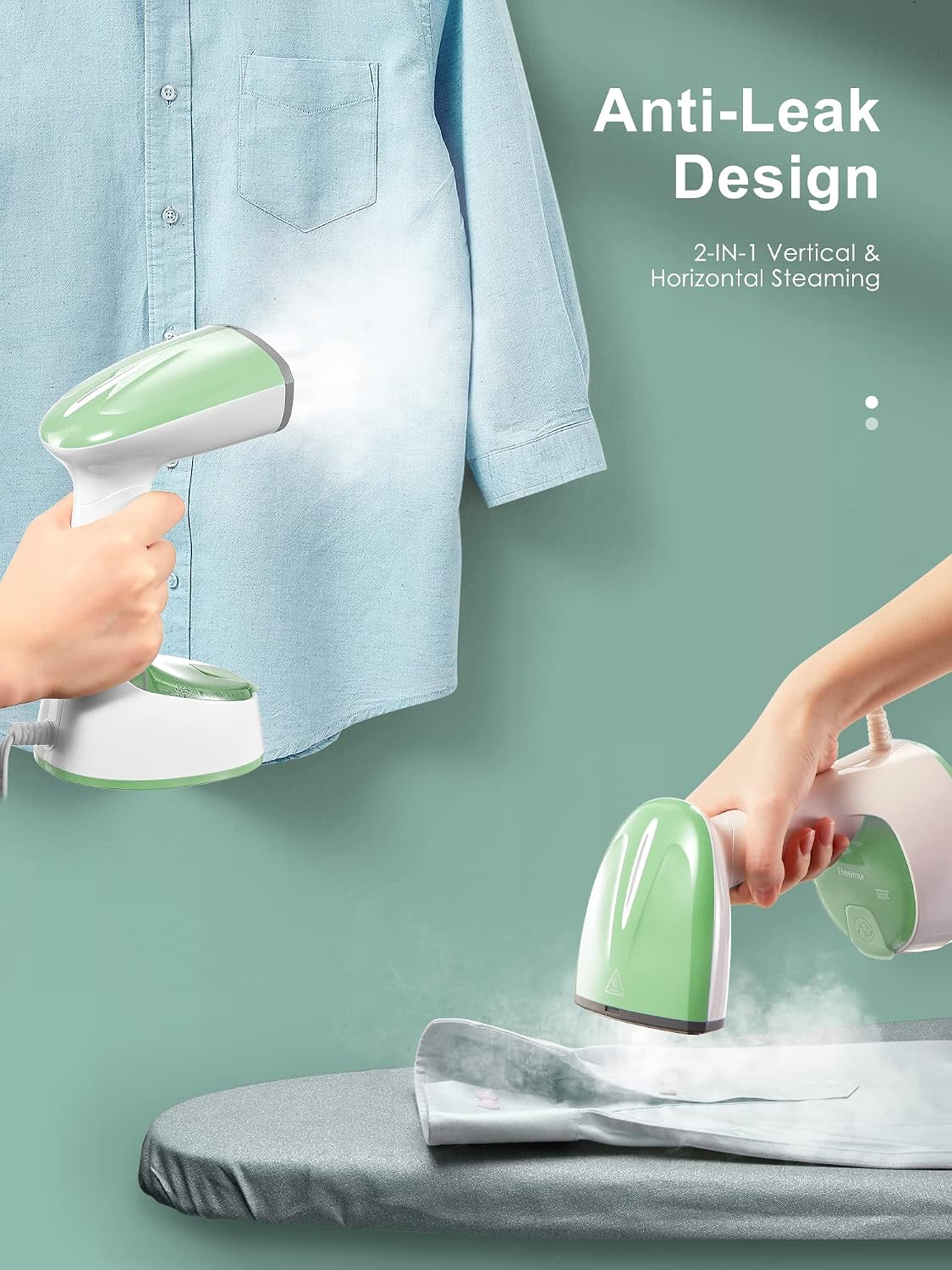 Steamer for Clothes, Folding Handheld Design Garment Steamer | Wrinkles Remover, 20g/min Strong Penetrating Steam
