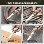 EDC Scalpel Knife Automatic Retractable Utility Knife Replaceable Blade