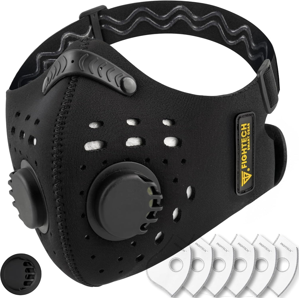 Dust Mask – Reusable Face Mask with Carbon Filters & Air Valves for Woodworking, Construction & Moving