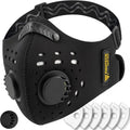 Dust Mask – Reusable Face Mask with Carbon Filters & Air Valves for Woodworking, Construction & Moving