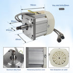 XUNKUANER AC110V 750W Brushless Servo Motor W/Speed Controller kit