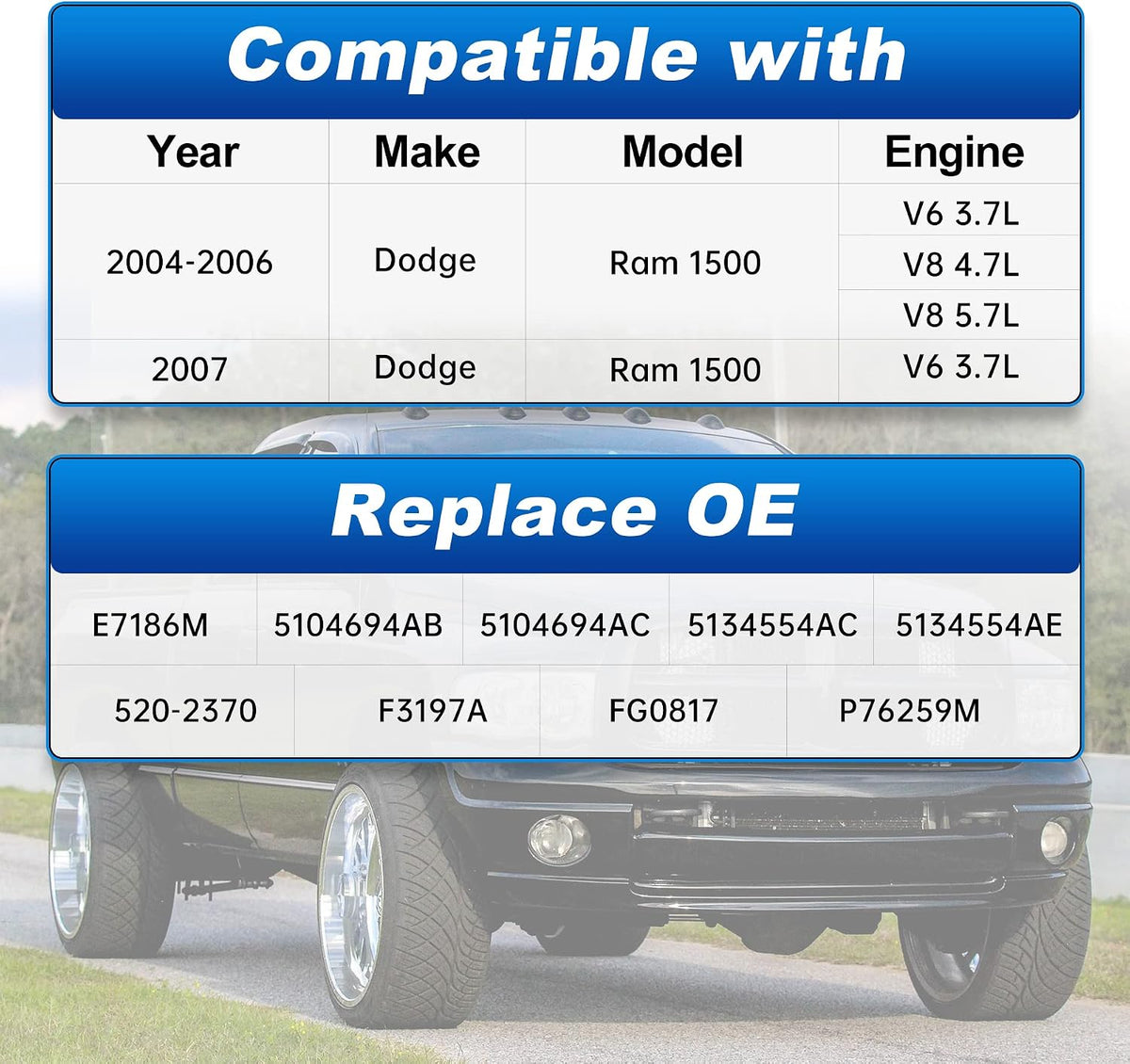 Fuel Pump Assembly E7186M Compatible with Dodge Ram 1500