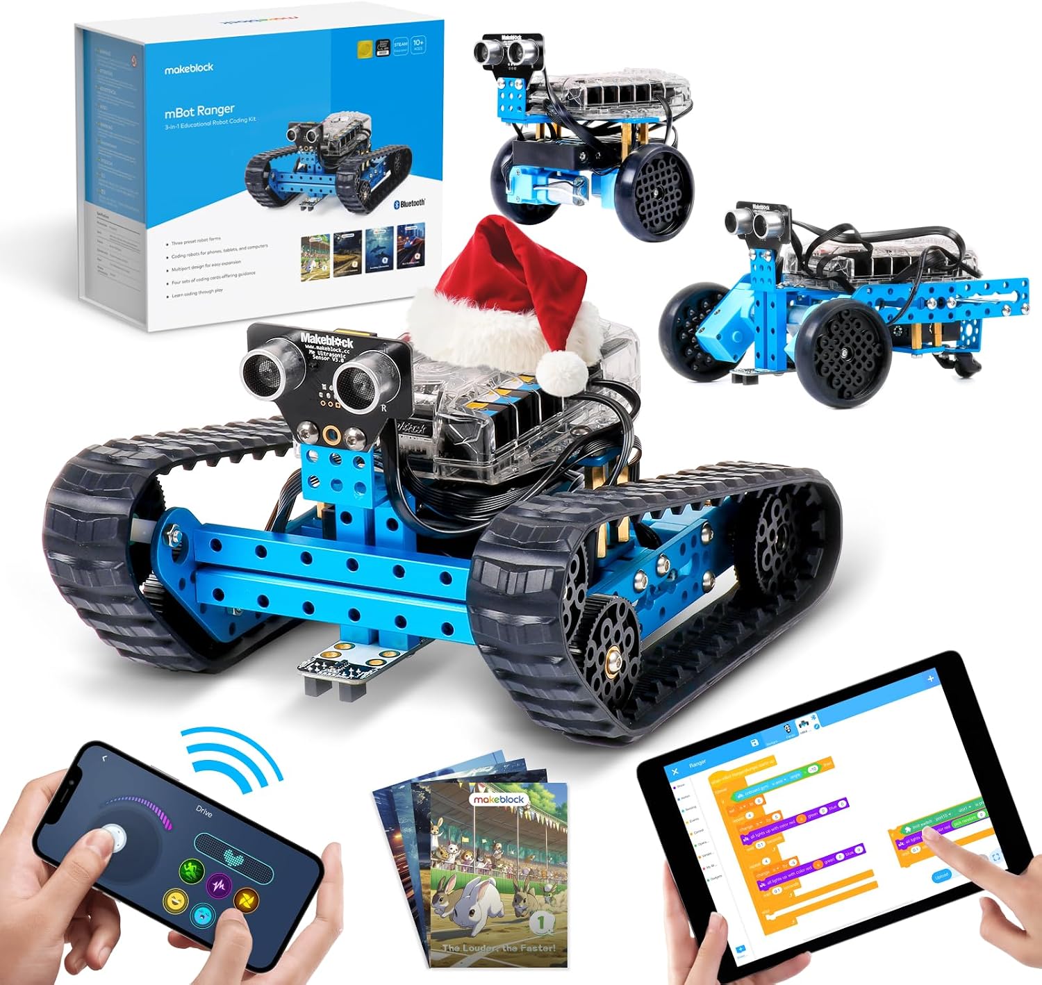 mBot Ranger 3 in 1 Coding Robot Building Kit for Kids Ages 10+ | Supports Scratch & Arduino Programming, Programmable