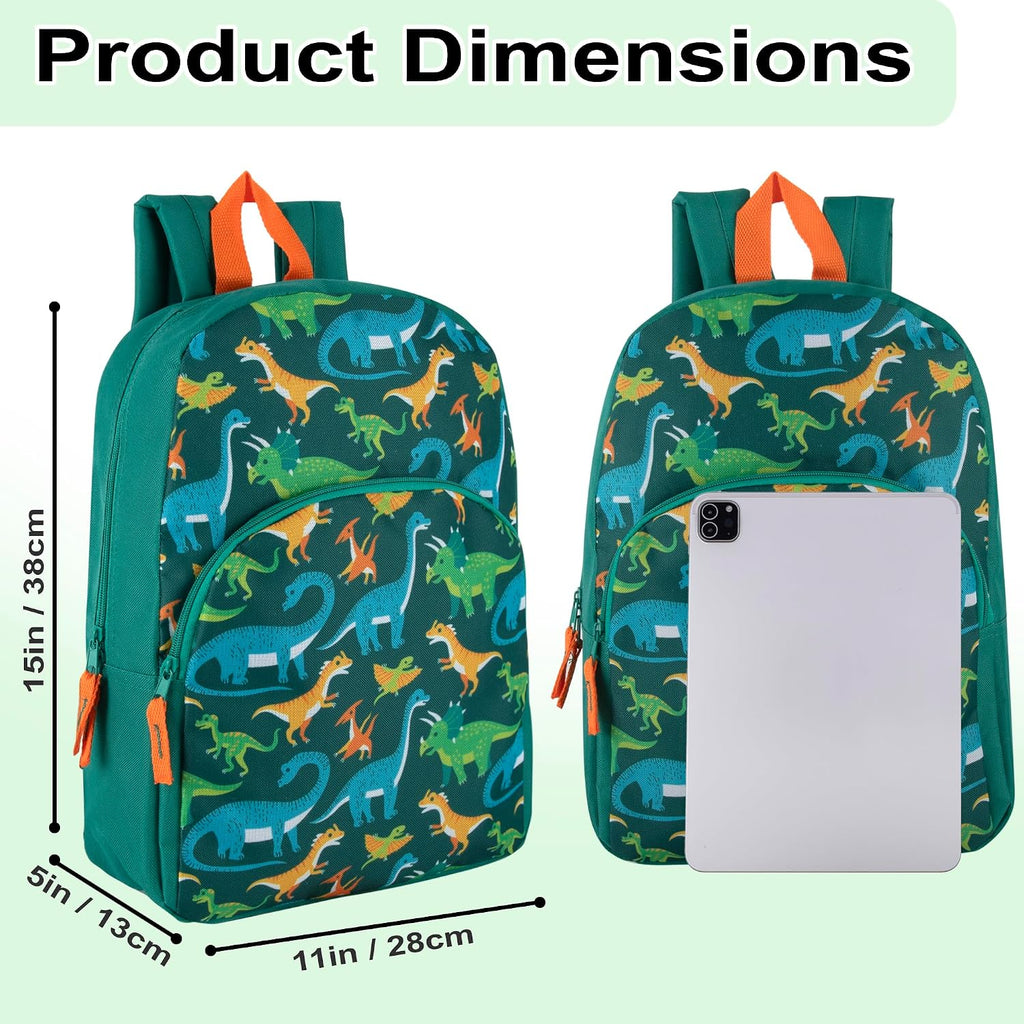 15 Inch Kids Backpacks for Boys & Girls | Preschool, Kindergarten, Elementary School Backpacks with Adjustable