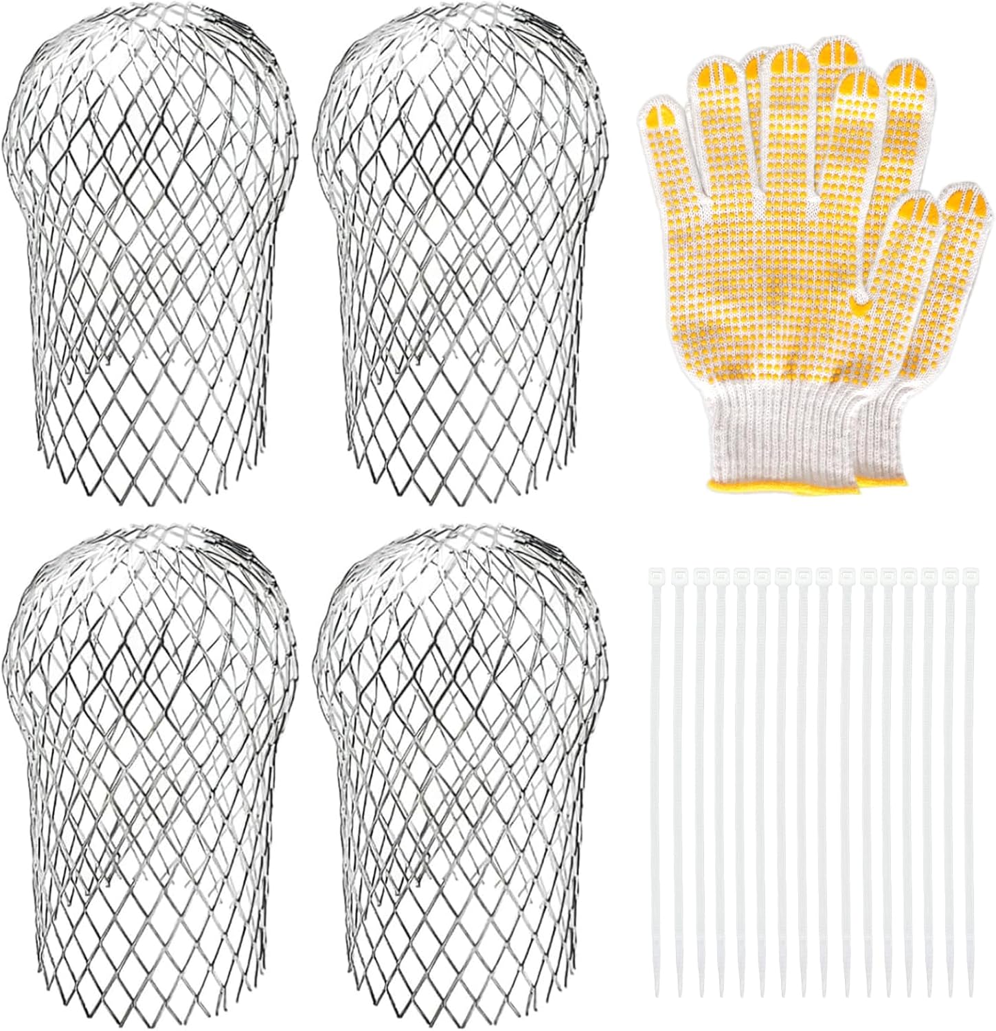 4 Pack Downspouts Gutter Guard Aluminum Filter Strainer Expandable Gutter Downspout Guards Gutter Downspout