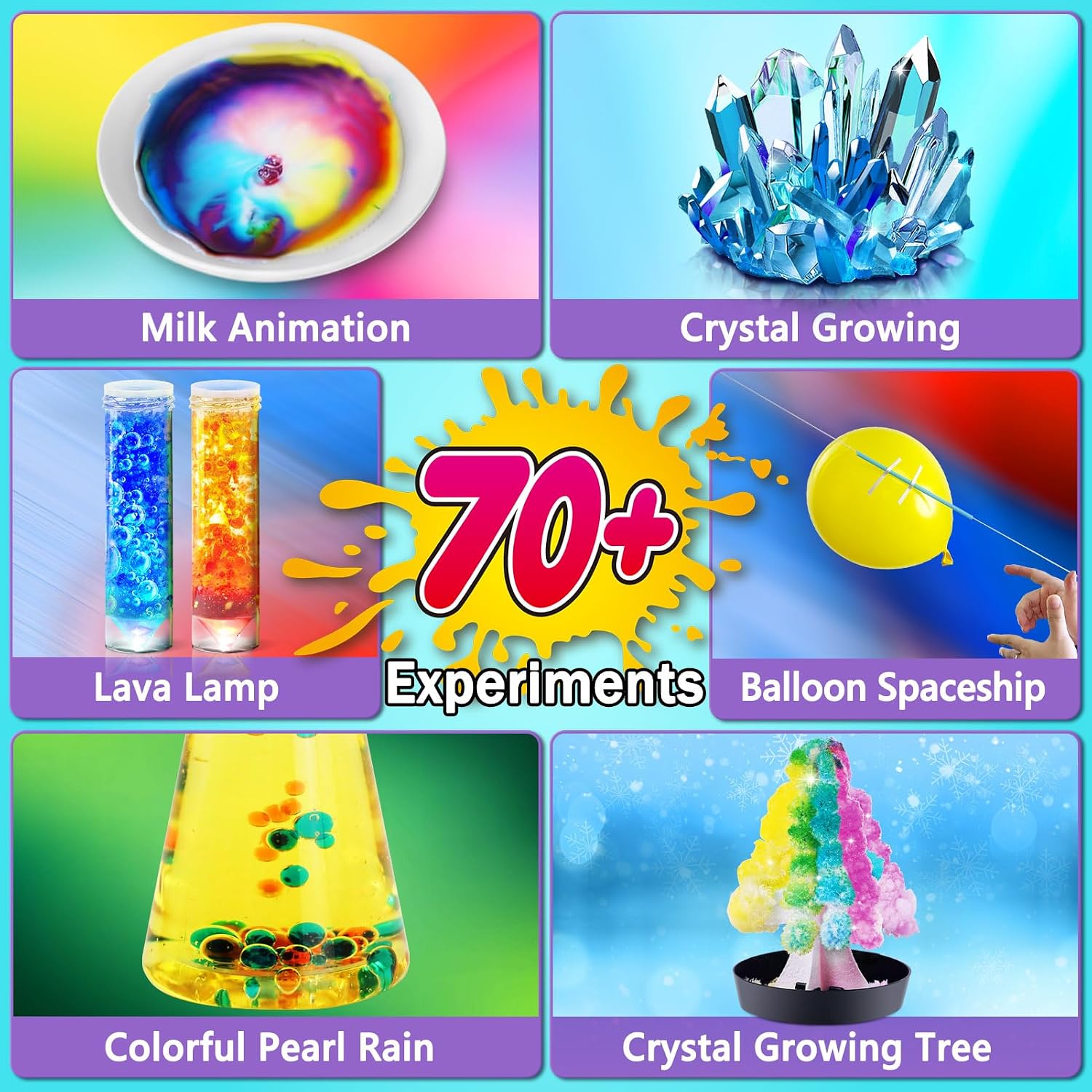 70+ Experiments Science Kit for Kids, Chemistry Set | Educational Toys Gifts Idea for Boys and Girls Birthday