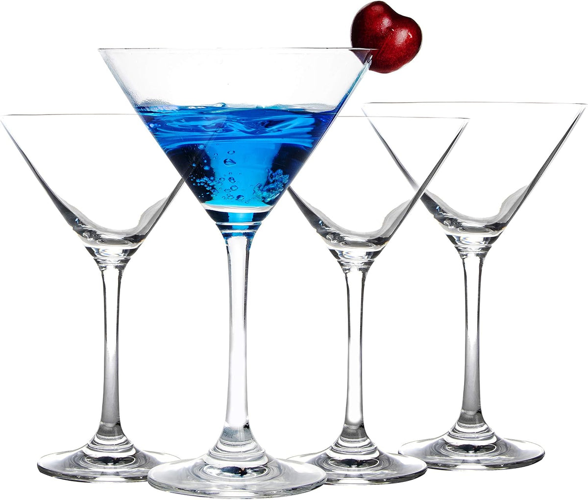 Crystal Martini Cocktail Glasses 9 Ounce Set of 4 With Premium Gift Box Premium Strong Lead-Free Clear for Bar Martini