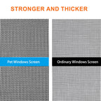 36 x 200 in Pet Window Screen Mesh, Cat Proof Window Screen Replacement, Dog Screen Door Mesh, Screen Mesh Roll