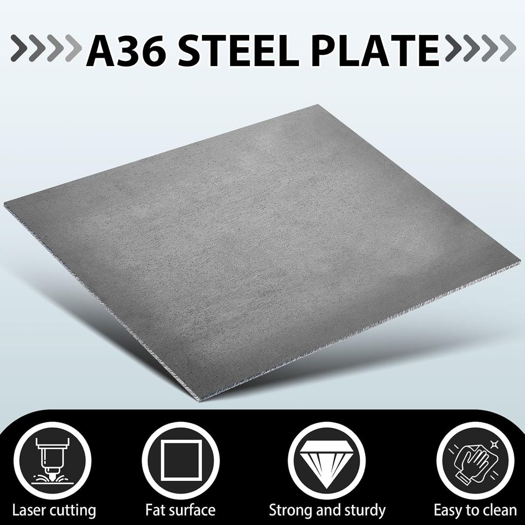 1 Pcs 1/8'' Steel Plate 8'' x 10'' A36 Hot Rolled Metal Sheet