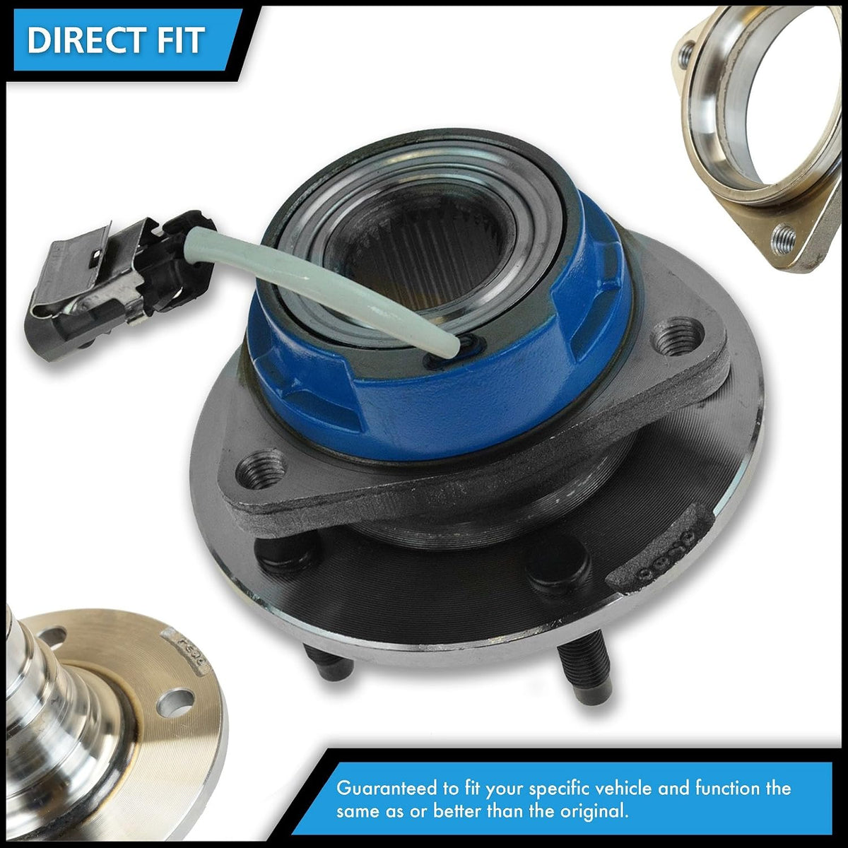 TRQ 2 Piece Front Wheel Bearing & Hub Assembly Set