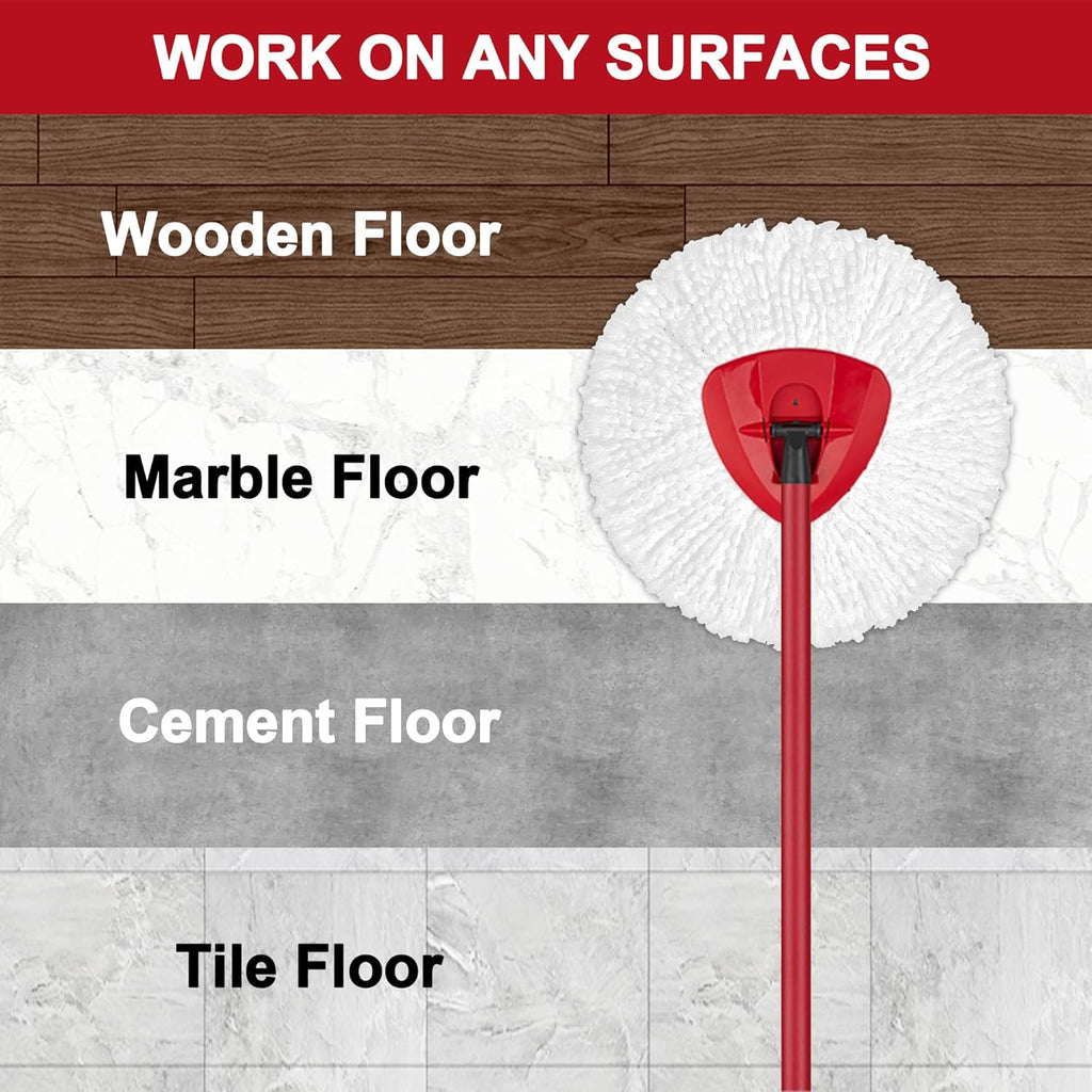 Mop Replacement Heads for O-Ceda Mop Replace Head EasyWrin Spin Mop Heads Replacements, Microfiber Spin Mop Refills