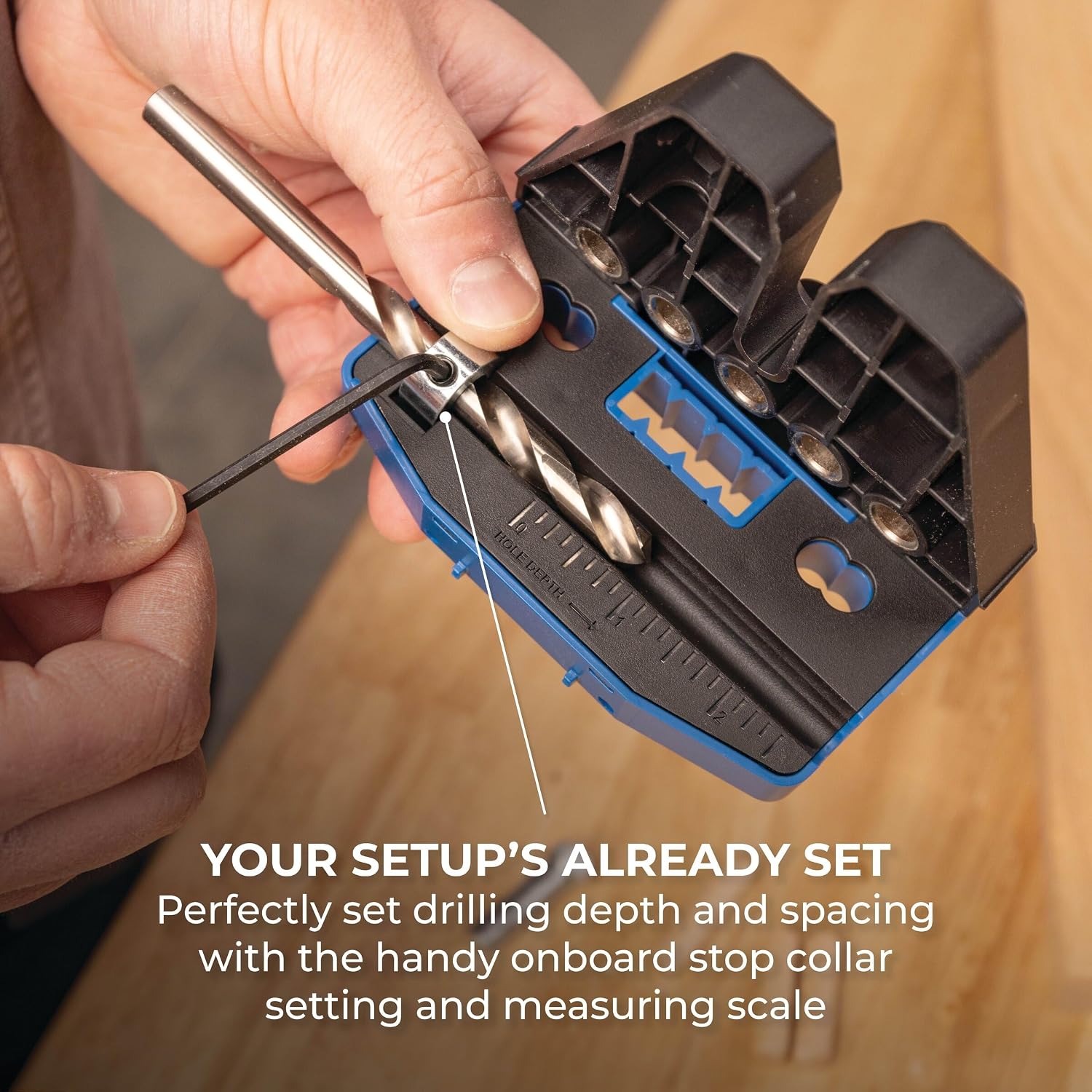 Kreg Dowel Jig Kit - Doweling Guide Kit with Removable Drill Guides - No-Measure Doweling Jig for Benchtop and