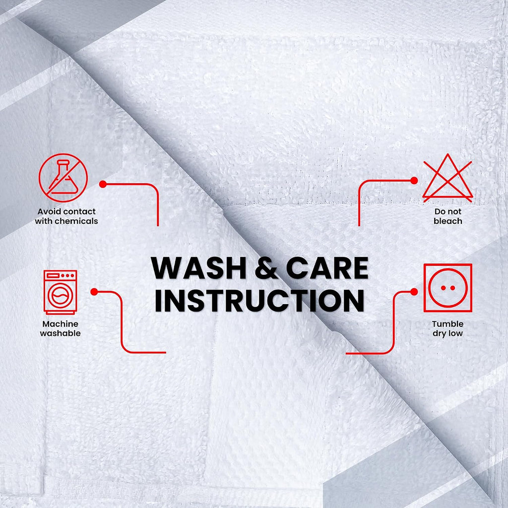 100% Cotton Luxury Wash Cloths for Showering - 12 Pack | Washcloths [13x13] - Soft and Absorbent Face Towels for