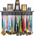 Premier Medal Hanger Display Rack and Trophy Shelf for Gymnastics, Soccer, Basketball, Football, and More – 2, ft