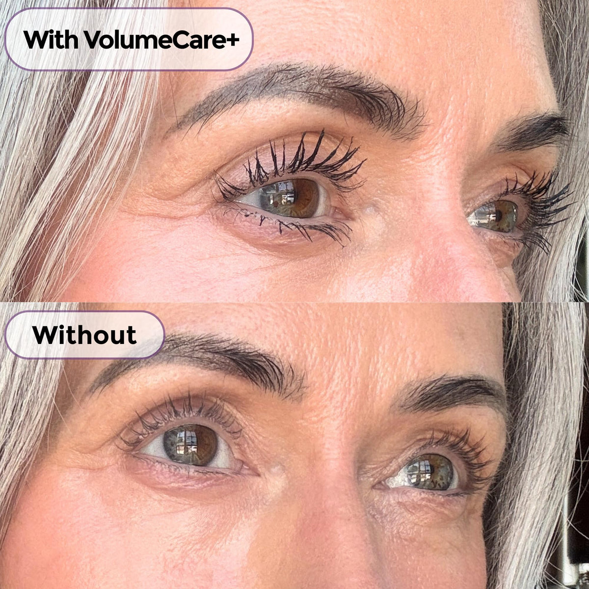 VolumeCare+ Mascara for Older Women, Dark Brown