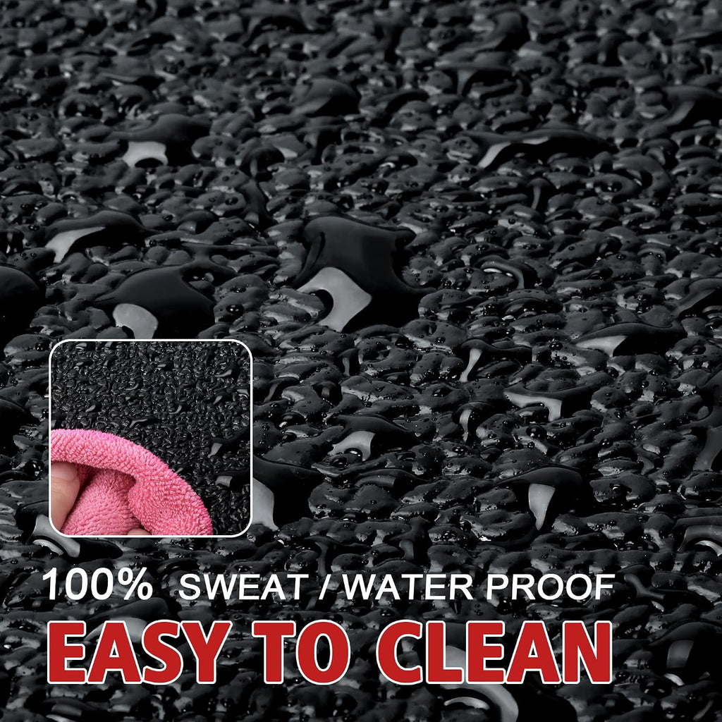 Bike Mat | 6mm Thickness, 30" X 60" Exercise Mats for Treadmill, Rowing Machine, Non-Slip Exercise Equipment Mat for
