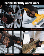 Winter Work Gloves for Men, Warm, Waterproof Insulated Work Gloves