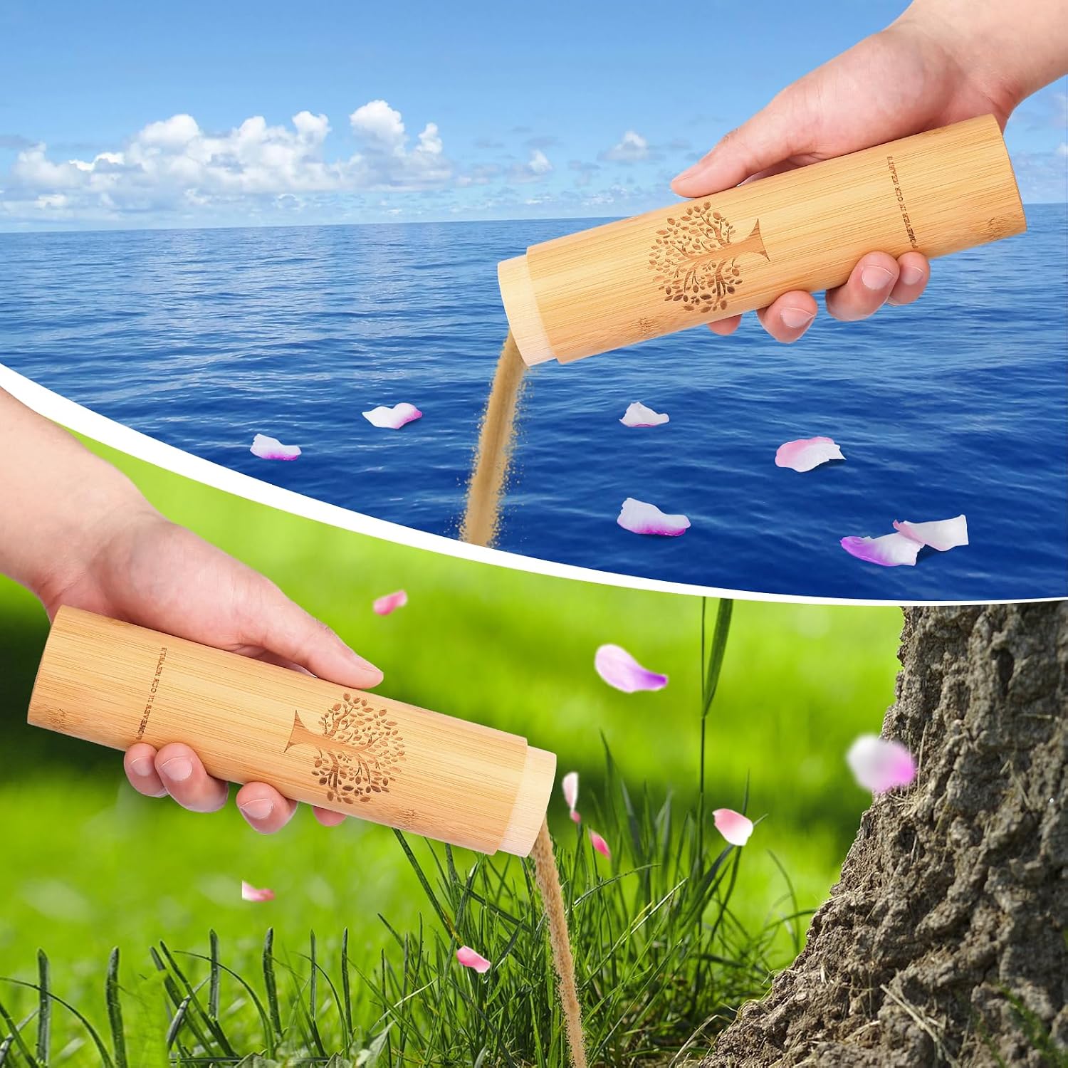 Small Scattering Tubes for Human Ashes,9''x2'' Scattering Urns for Human Ashes Adult Male Female,Eco Friendly