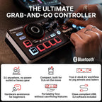 MixTrack Go Compact Bluetooth DJ Controller with Stems Control | 2-Deck DJ Mixer, for Beginners & Mobile DJs, Smart