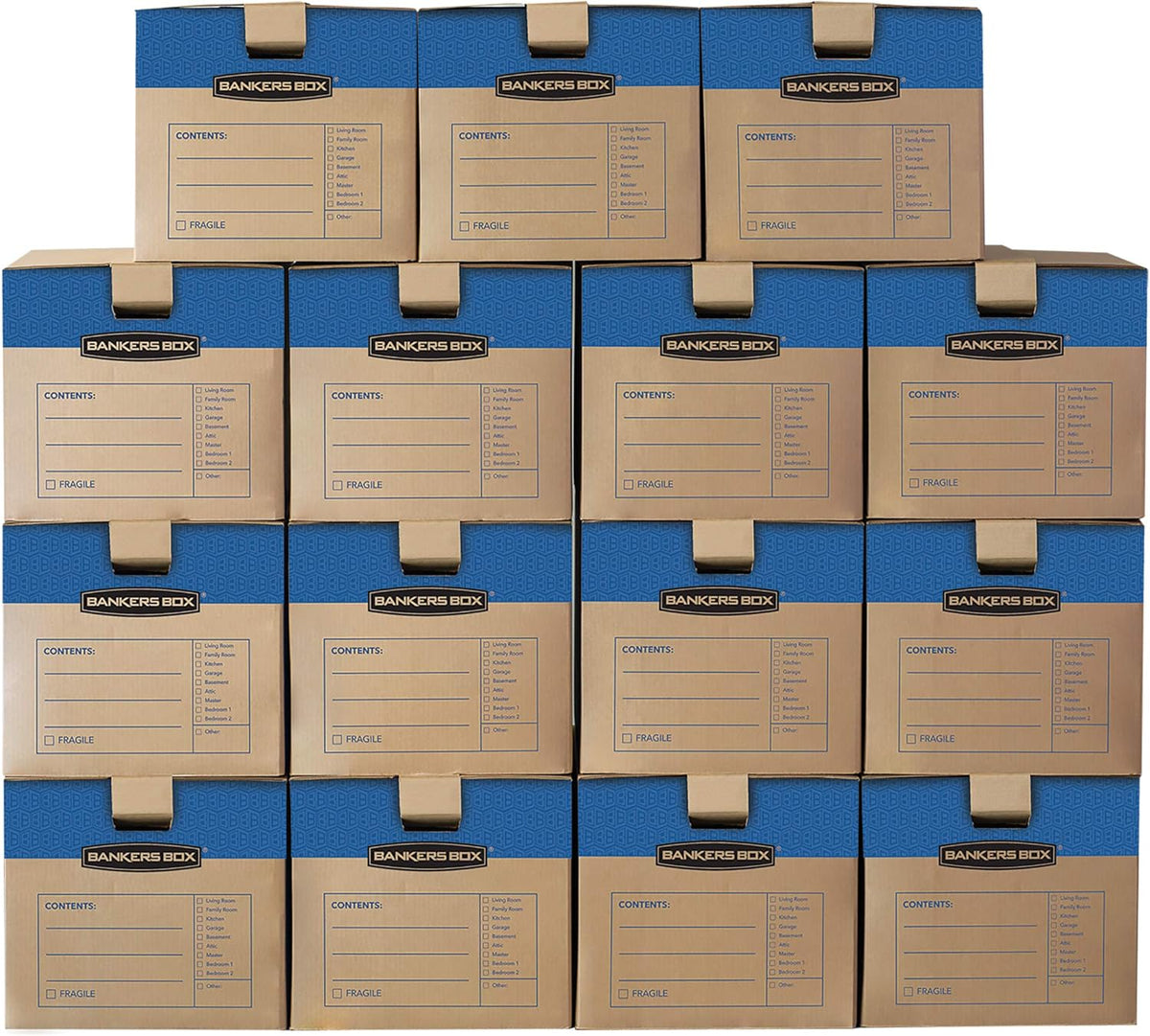 15-Pack Medium Prime HD Moving Boxes with Reinforced Handles