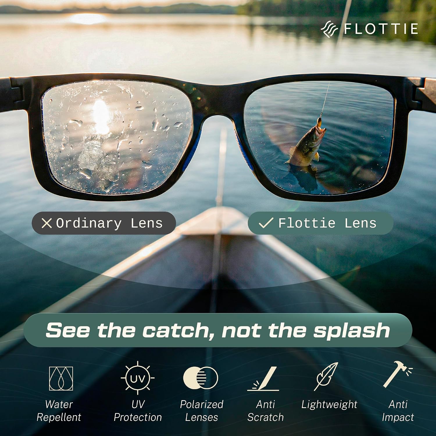 ANCHOR Floating Polarized Fishing Sunglasses for Men and Women Lightweight UV400 sport for Driving Cycling Running