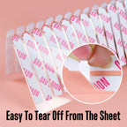 360 pcs EASY TEAR Adhesive Tabs for Press on Nails Display, Clear Removable Double Sided Gel Glue Mounting Sticky