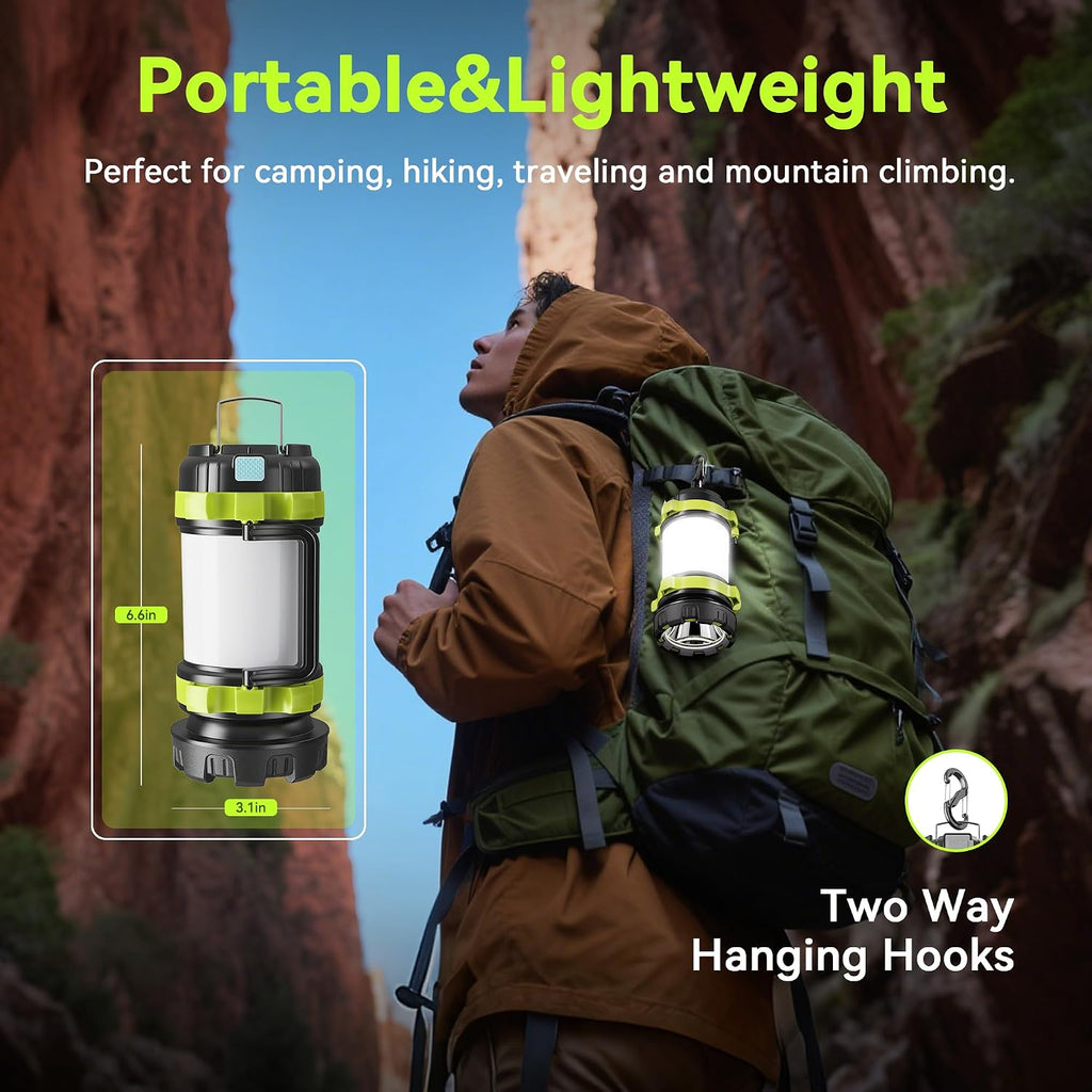 Rechargeable Flashlight, 6 Modes Camping Flashlight LED Camping Lantern for Power Outage, Flashlight for Home