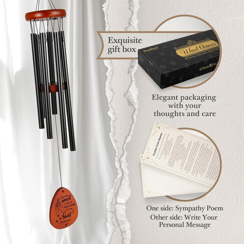 Pet Memorial Gifts for Dogs, Dog Memorial Wind Chimes