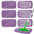 6 Pack Reusable Microfiber Mop Pads for Swiffer Sweeper Mop