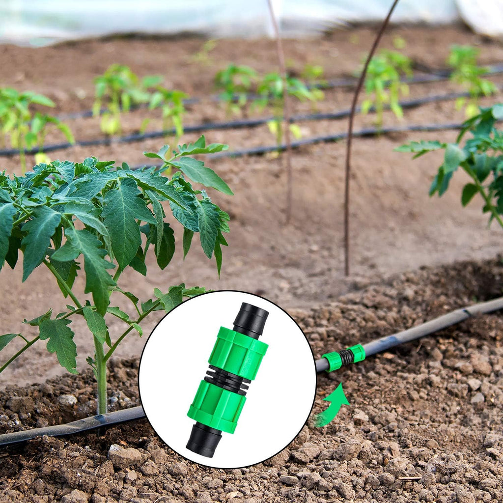 Hotop 12 Pieces 5/8 Drip Irrigation Coupling