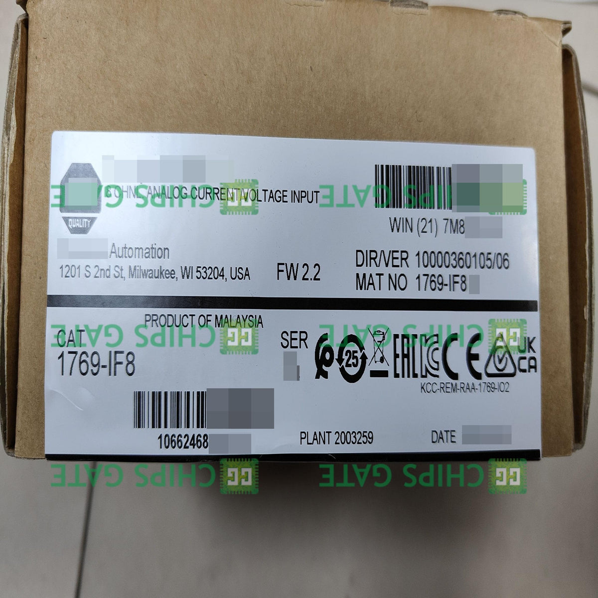 1 PCS New Factory Sealed 1769-IF8 / 8 Pt Analog Input Module 1769IF8