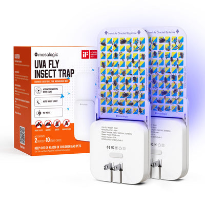 Fruit Fly Traps for Indoors Gnat Trap for House Indoor-600 Sqft Protection Area UV Fly Insect Trapper for Fruit