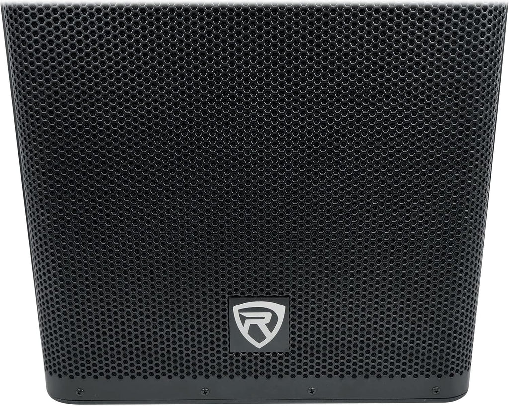 DX15 2000W 15” Powered PA Speaker, 2-Channel Mixer, XLR & 1/4” Inputs, Dual-Angle Pole Mount, Stage Monitor Angle