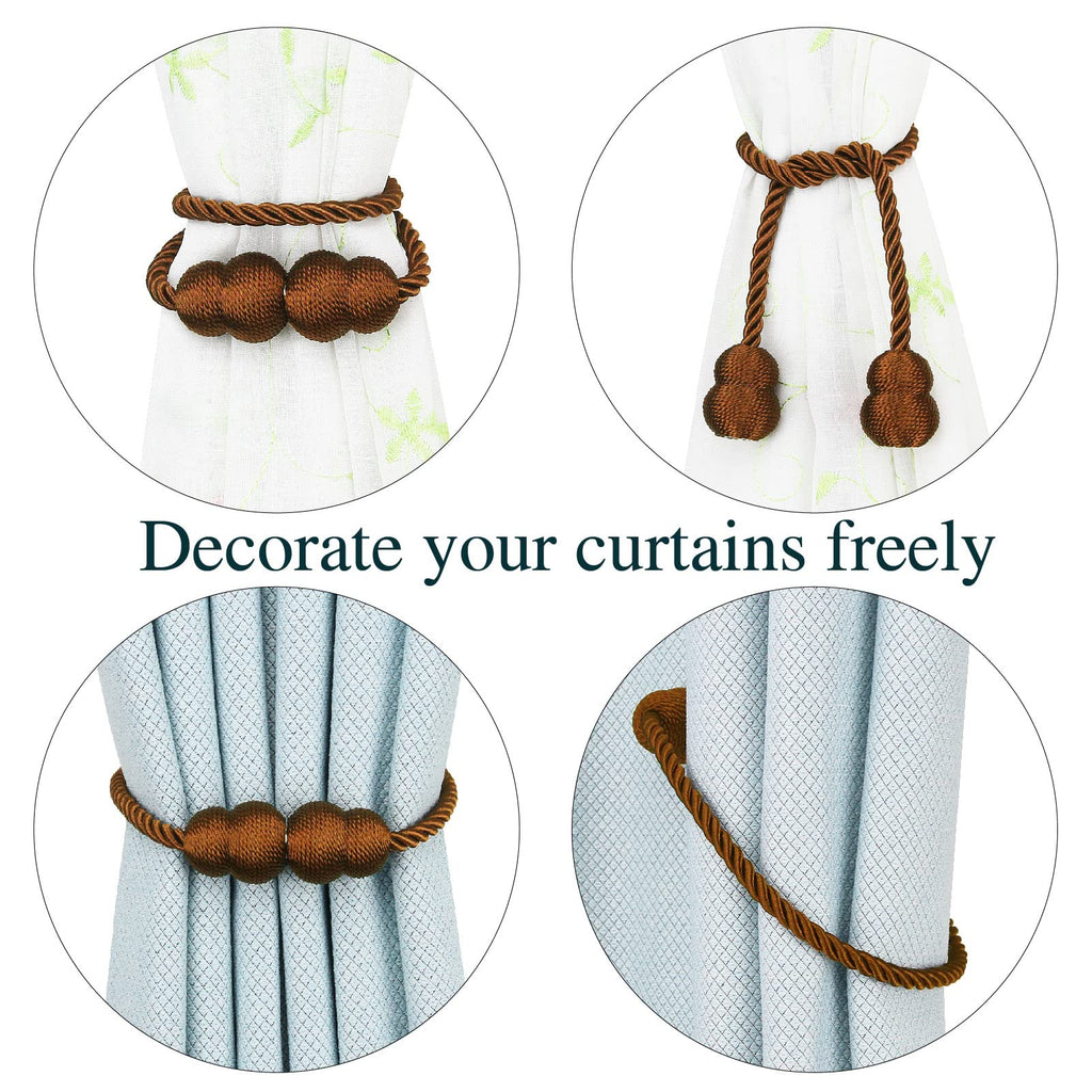 Magnetic Curtain Tiebacks Decorative Rope Curtain Holdbacks Drapes Hangtty