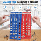 82 Nut and Bolt Thread Checker Standard and Metric, Screw Thread Gauge