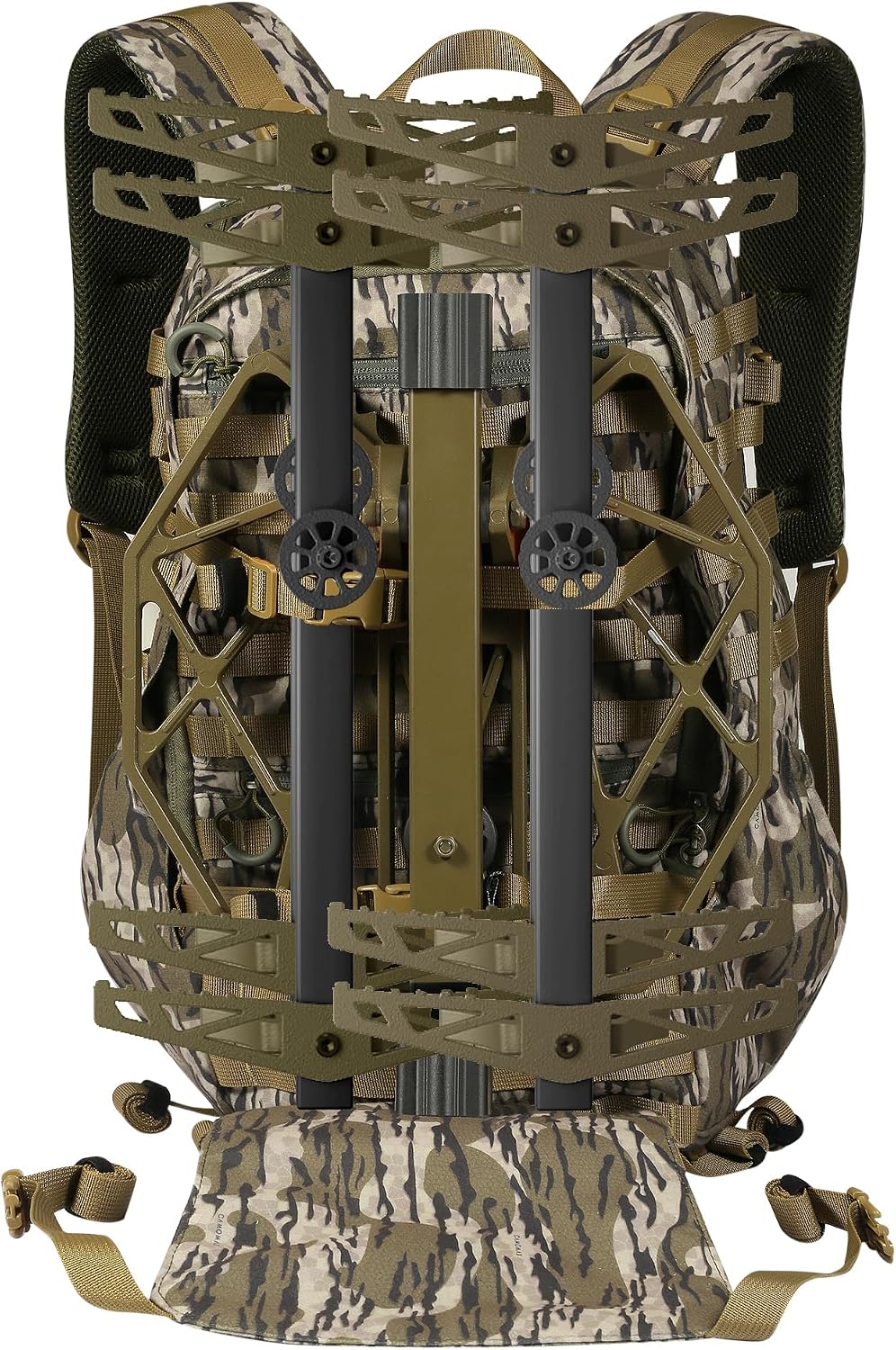 Saddle Hunting Backpack, Quiet Daypack for Hunting Sticks and Platform, Modular Design with Removable Waist Belt