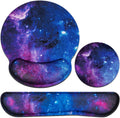 Desk Pad Galaxy, Mouse Pad with Wrist Rest, 3-in-1 Wrist Support Mousepad | Gaming Mat Pad with Anti-Skid