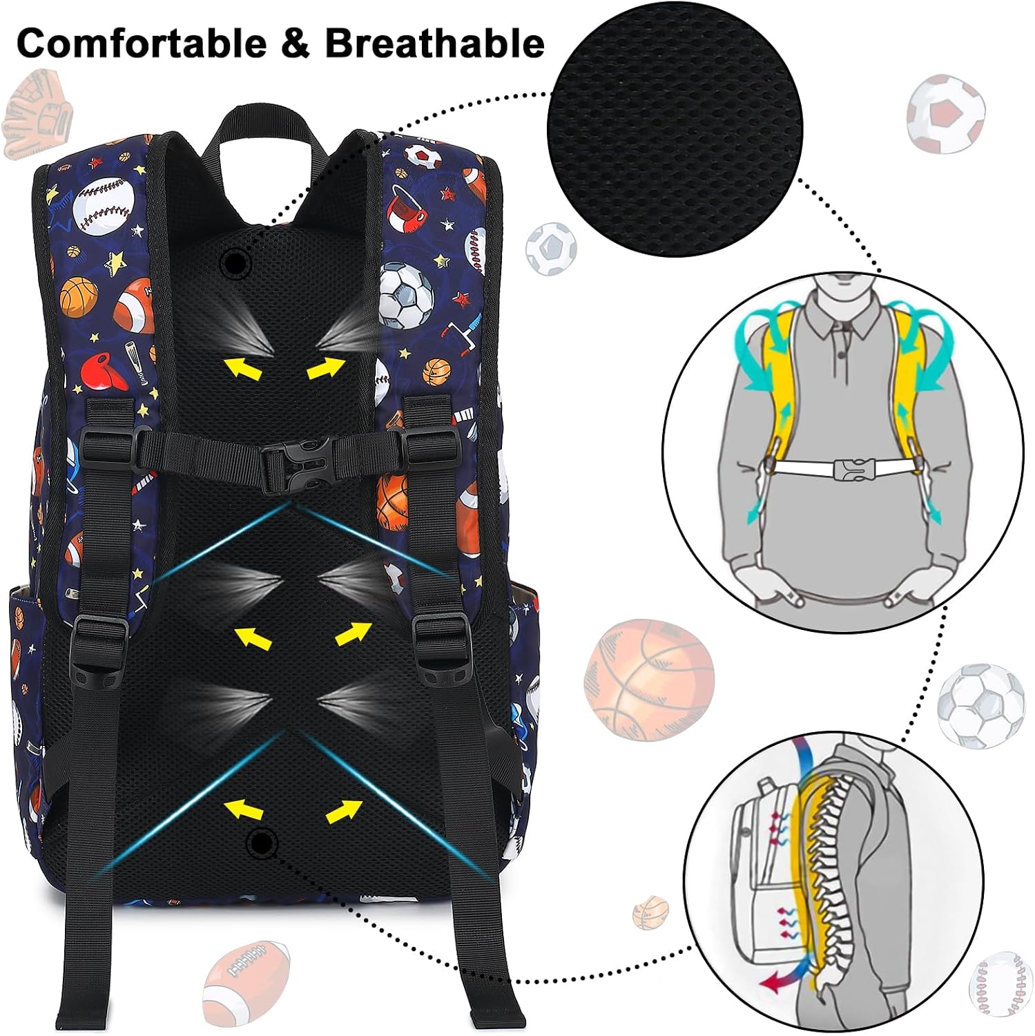 Backpack for Kids, Boys Girls Preschool Backpacks with Lunch Box Toddler Kindergarten School Bookbag Set