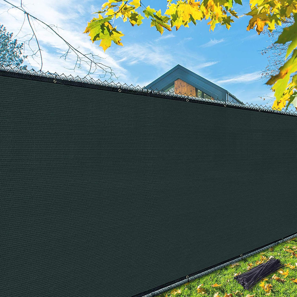 iCover 5x50ft Privacy Screen Fence, Outdoor Fencing Panels, Garden Windscreen Mesh Shade Sail Net Barrier, Fence