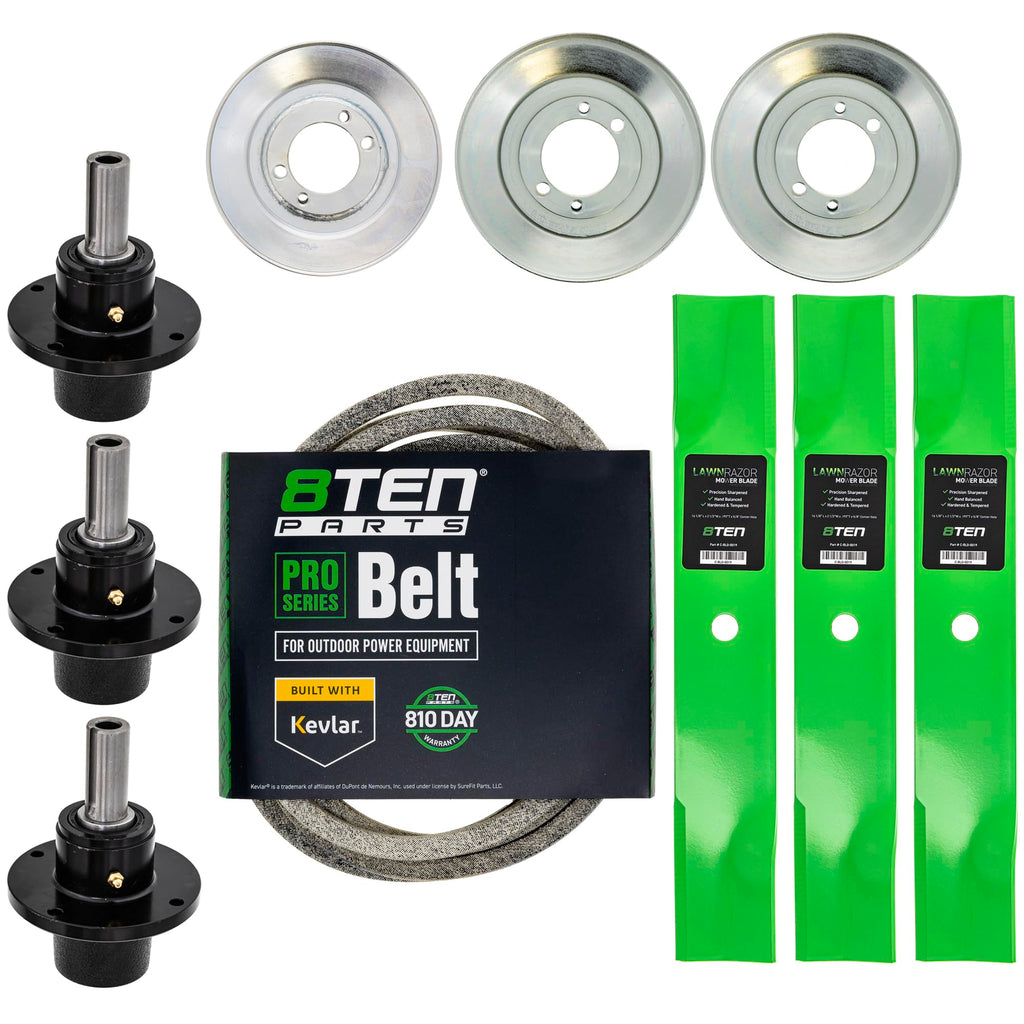 8TEN Blade Spindle Kit for Scag 482877 461663 48 Inch Deck