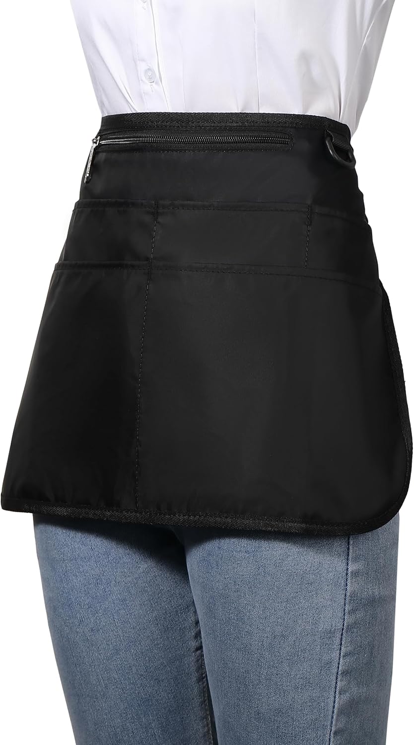 Barber Apron with 6 Pockets, Waterproof and Bleach-proof Hair Stylist Apron for Men Women,Hairdresser Apron for