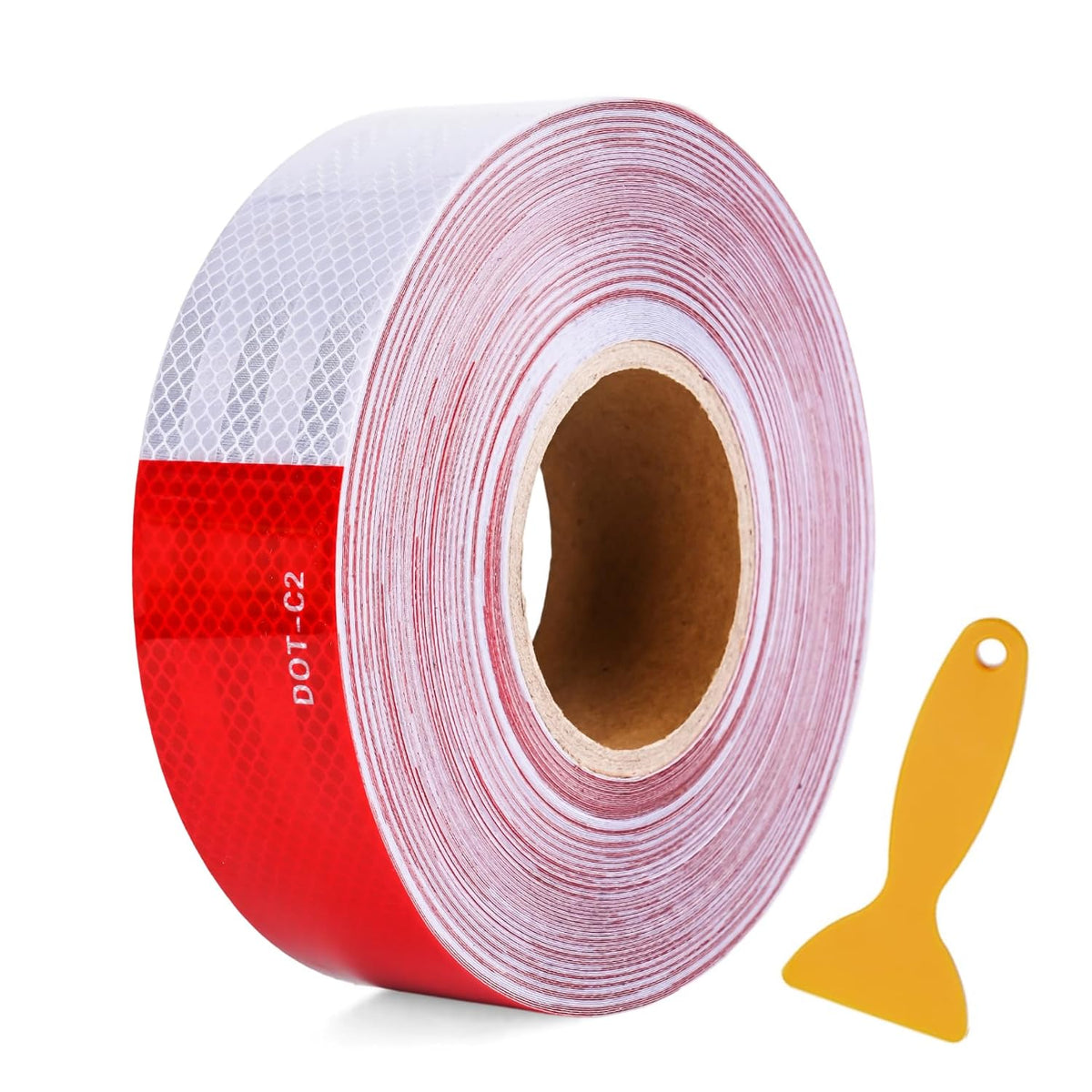 DOT Trailer Reflective Tape 2" x 160' Red & White Safety Reflector